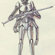 Illustration for article titled Original Battlestar Concept Paintings for Cylons, Ships, and Bug People